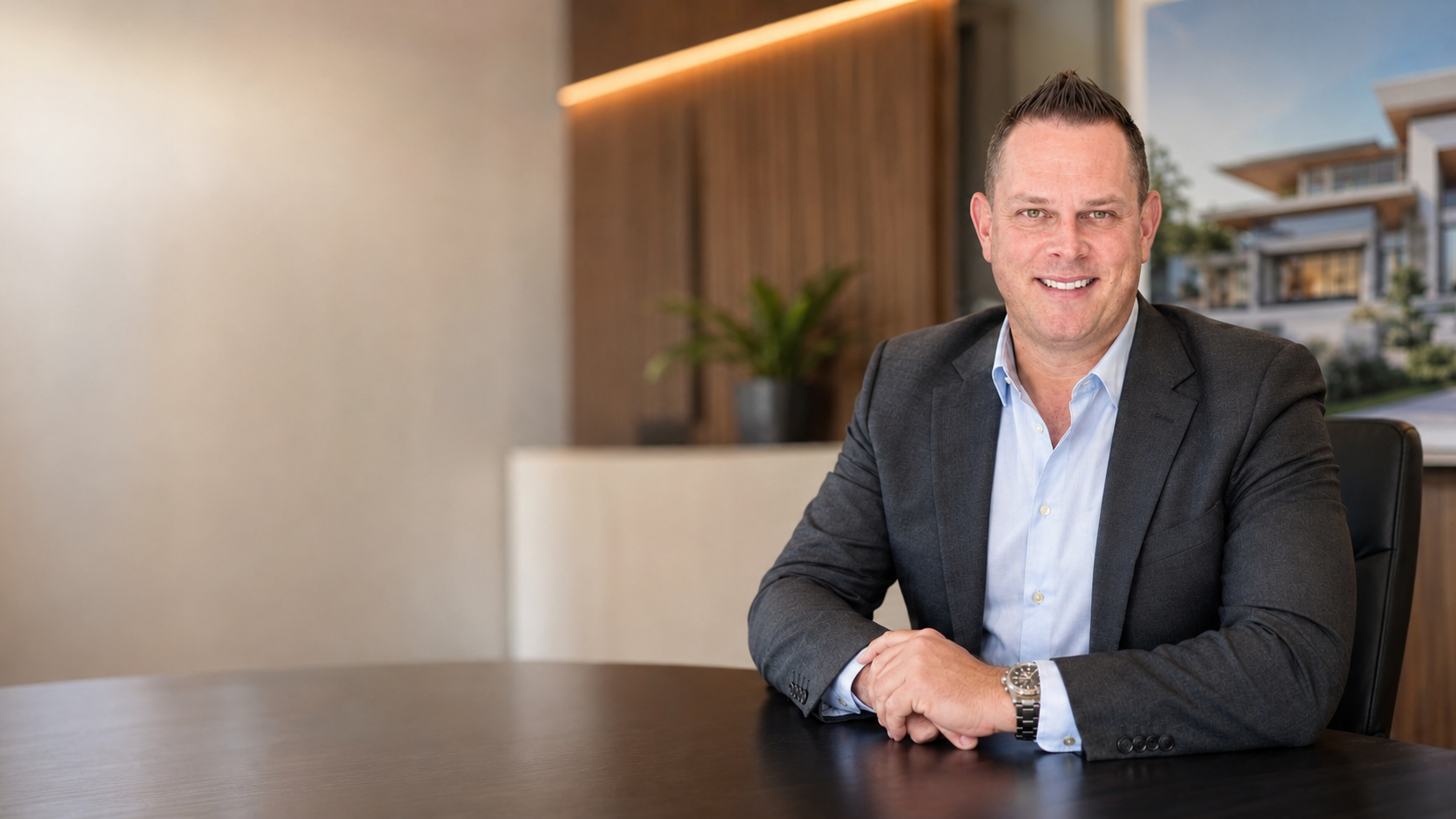Daniel Woolf at his Johannesburg desk